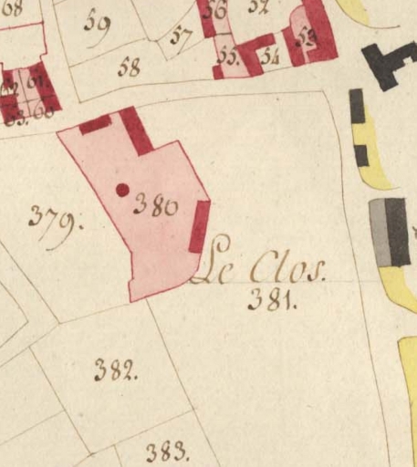 Extrait du plan cadastral de 1812 (AD 22).