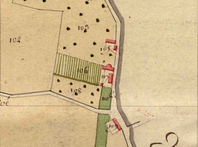 Extrait des plans par masse de culture, 1er quart 19e siècle (AD 22)