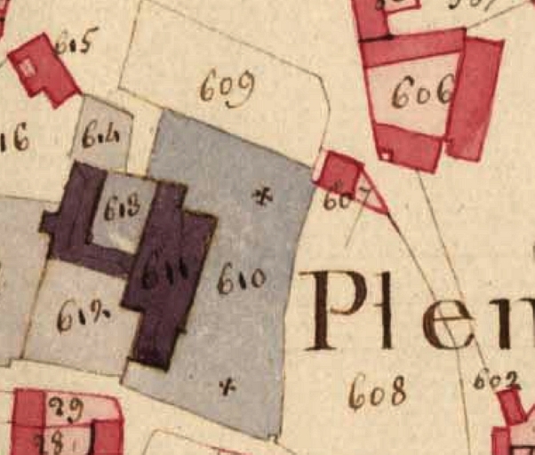 Extrait des plans cadastraux parcellaires de 1811 (AD 22). ; Extrait des plans cadastraux parcellaires de 1811 (AD 22).