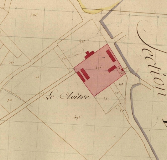 Extrait des plans cadastraux parcellaires de 1811 (AD 22).