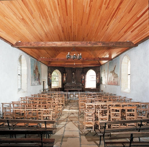 Chapelle, vue intérieure vers l'est