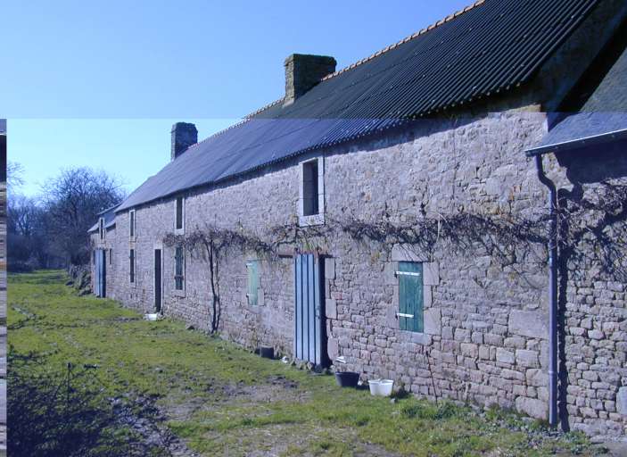 Communs et logements, élévation sud