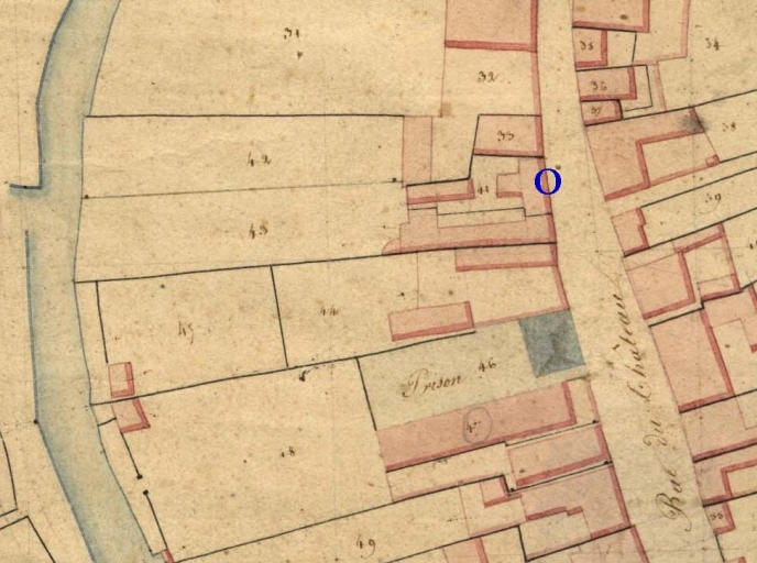 Extrait du cadastre de 1824, section F (A.D. Finistère, 3 P 292)