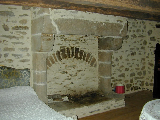 Premier étage, pièce sud, cheminée