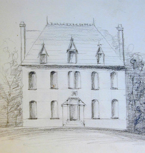 Projet 1. Croquis par La Villemarqué, vers 1850