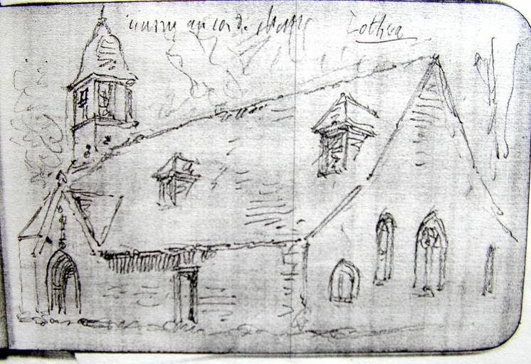 Etat vers 1930. Croquis de Louis Le Guennec (A. D. 34 J 145, cahier 10)