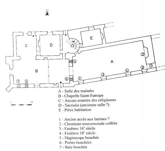 Rez-de-chaussée : schéma de distribution