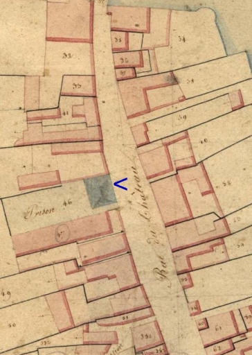 Extrait du cadastre de 1824, section F (A.D. Finistère, 3 P 292)