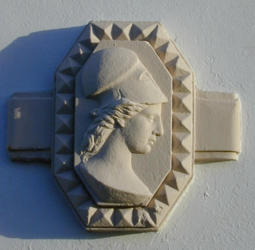 Elévation sud, cartouche, détail de décor moulé
