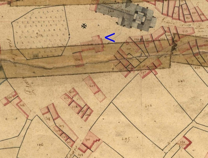 Extrait du cadastre de 1824, section F (A.D. Finistère, 3 P 292)