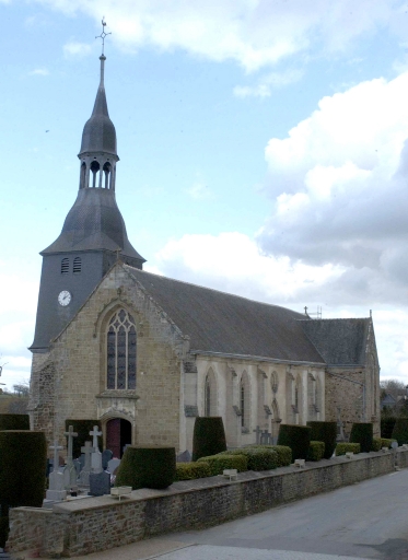 L'église Saint-Médard ; Vue générale sud-ouest