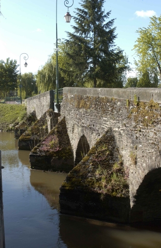 Le 1er pont : vue générale ; Les vieux ponts situés dans le centre ville de Cesson