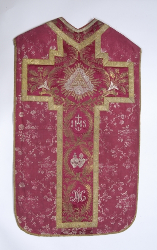 Chasuble : vue générale du dos