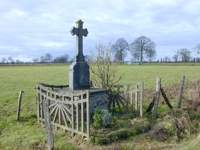 La croix votive de la Grande Massonnais ; Vue générale sud-est