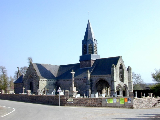 Prieuré de chanoines réguliers, église paroissiale Saint-Etienne puis Saint-Hubert (La Nouaye)