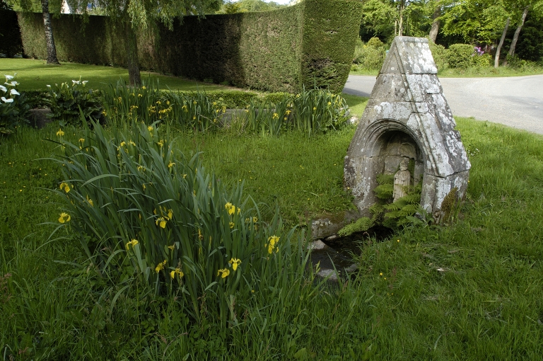 Vue générale ; Fontaine de dévotion Saint-Guen, vue générale