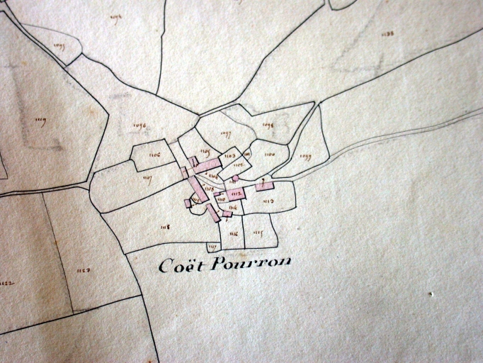 Extrait du cadastre ancien de 1929, section E3 (A.D. 56, série 3P)  ; Extrait du cadastre ancien de 1929, section E3 (A.D. 56, série 3P) 