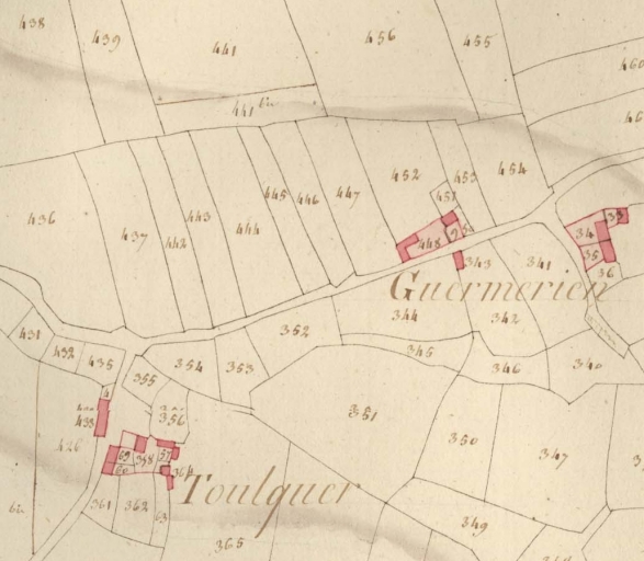 Ancienne ferme, actuellement maison, Toull-Karr (Ploumilliau) ; Maison, Guermerrien (Ploumilliau)