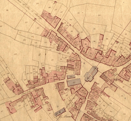 Extrait du cadastre de 1828 B1 441 ; Extrait du cadastre de 1828 B1 ; Extrait du cadastre de 1828, B1 487 ; Extrait du cadastre de 1828, B1 435 ; Extrait du cadastre de 1828 B1 438