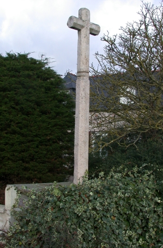 Vue générale ; Erquy, l'Abbaye. Croix de chemin (1854)