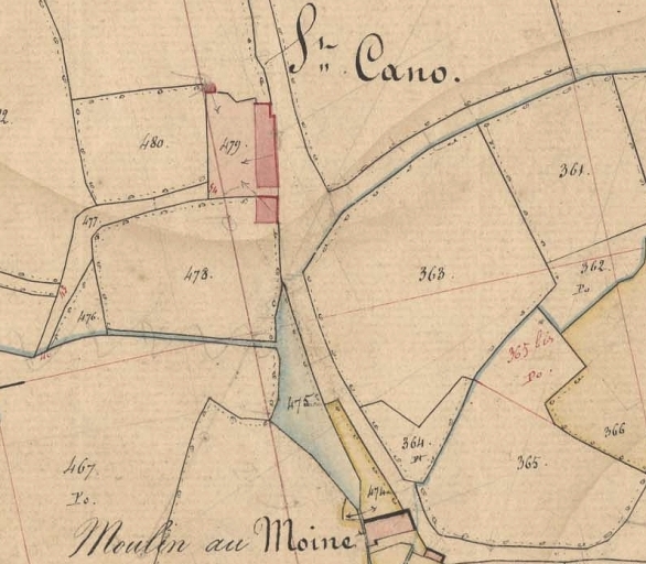 Extrait du cadastre de 1846 (AD 22)