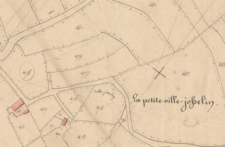 Extrait du cadastre de 1846 (AD 22)