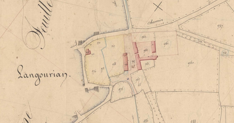 Extrait du cadastre de 1846 (AD 22)