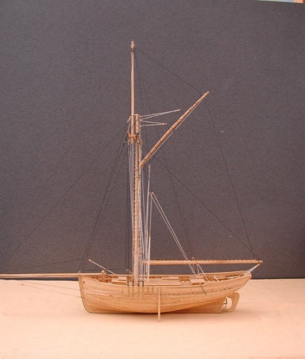Vue générale de la maquette de la Sainte-Jeanne (Yves Meslin)