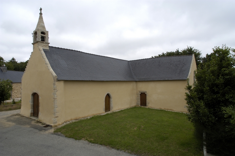 Vue générale sud-ouest ; Chapelle Saint-Laurent