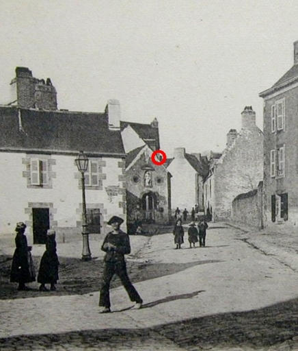 Faubourg du Gorréquer, chapelle Notre-Dame-de-Bonne-Nouvelle (détruite), vers 1900.