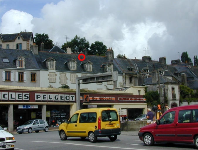 Maison : 1, rue de La Villemarqué. Elévation est