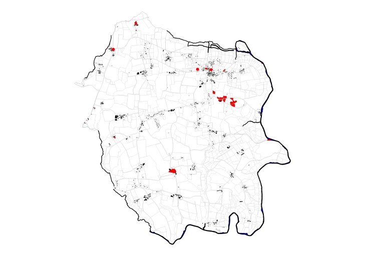 Carte de localisation des œuvres sélectionnées