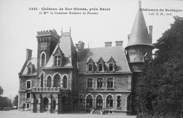 Vue générale de la façade nord (AD35, 6 Fi BREST 018)