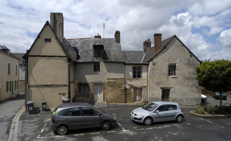 Maisons de la ruelle du château ; Bâtiments de la ruelle du Château ; Vue d'ensemble ; Vue d'ensemble