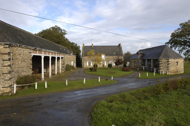 Ferme organisée autour d'une cour en U ; Ferme du Clos Valais construite en 1885
