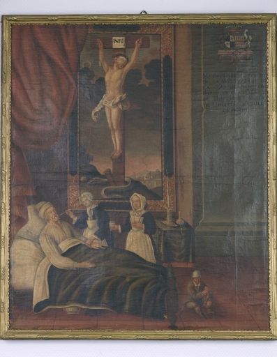 Tableau : Madame Geffrard soigne un malade