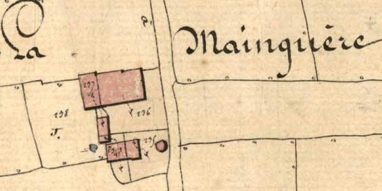 Vue de l'écart sur le cadastre napoléonien de 1850