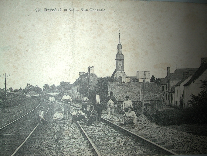 Vue ancienne de la voie ferrée ; Vue ancienne de la voie ferrée 