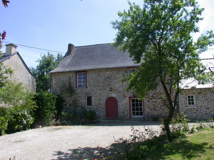 Vue générale ; Maison, la Lande Meslier