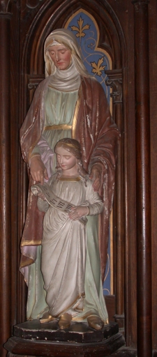 Statue : Education de la Vierge