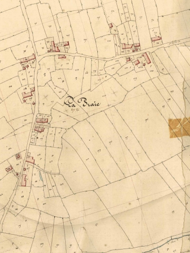 L'écart sur le cadastre de 1850