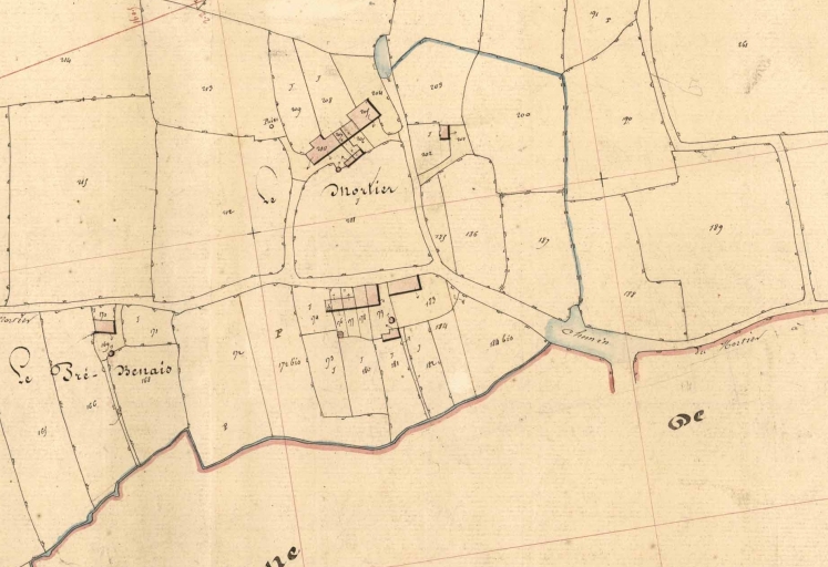 L'écart sur le cadastre de 1849 ; L'alignement sur le cadastre de 1849
