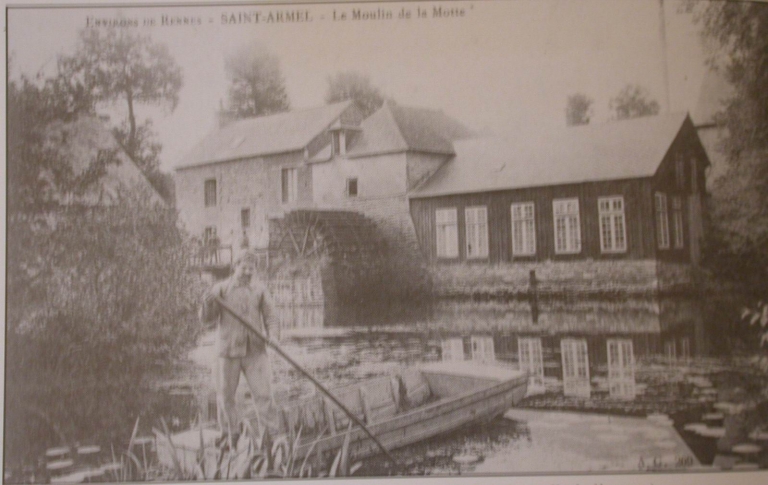 Le moulin de La Motte au début du 20e siècle ; Le moulin de La Motte au début du 20e siècle ; Le moulin de la Motte au début du 20e siècle