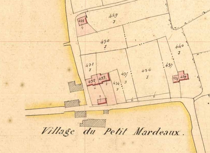 Extrait du cadastre de 1850