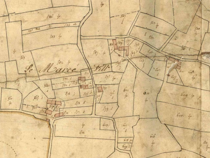 Cadastre de 1827 ; Cadastre de 1827 ; parcelle 571 ; Cadastre de 1827