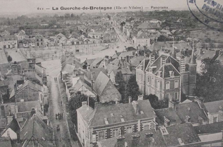 Vue générale de la ville  ; Vue générale sur une carte postale ancienne