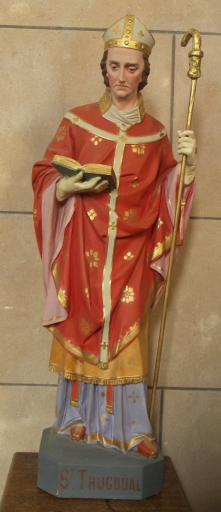 Vue générale de la statuette de Saint Tugdual