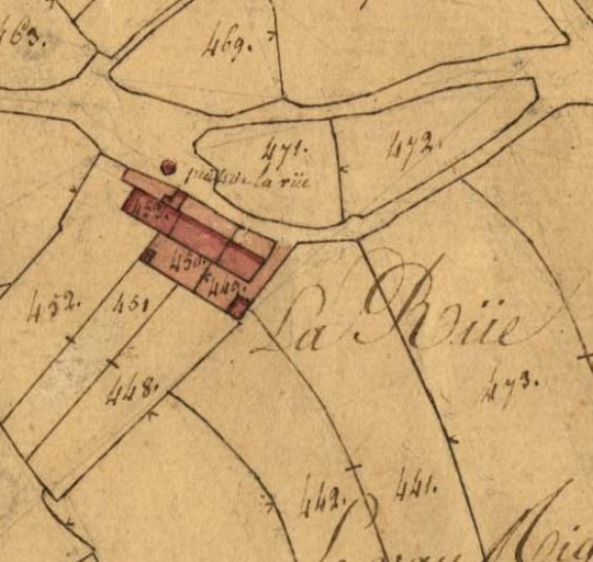 Extrait du cadastre de 1826 (AD 22)