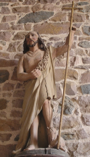 Vue générale de la statue de Saint Jean-Baptiste