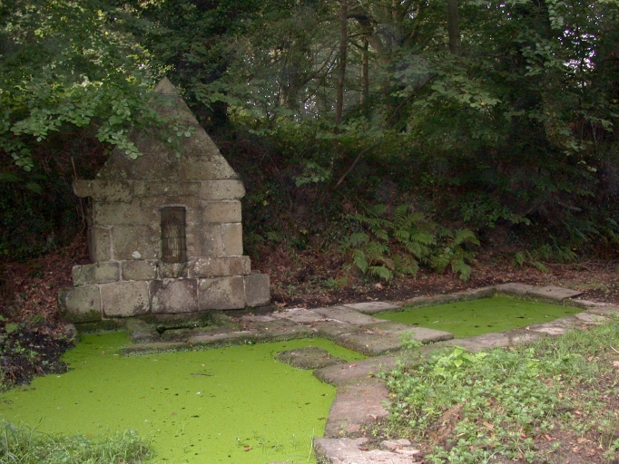 Vue générale ; Pleumeur-Bodou, Saint-Antoine. Fontaine de dévotion (1711)